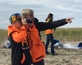 Students Help Remove 120 lbs. of Garbage from Shorebird Habitat