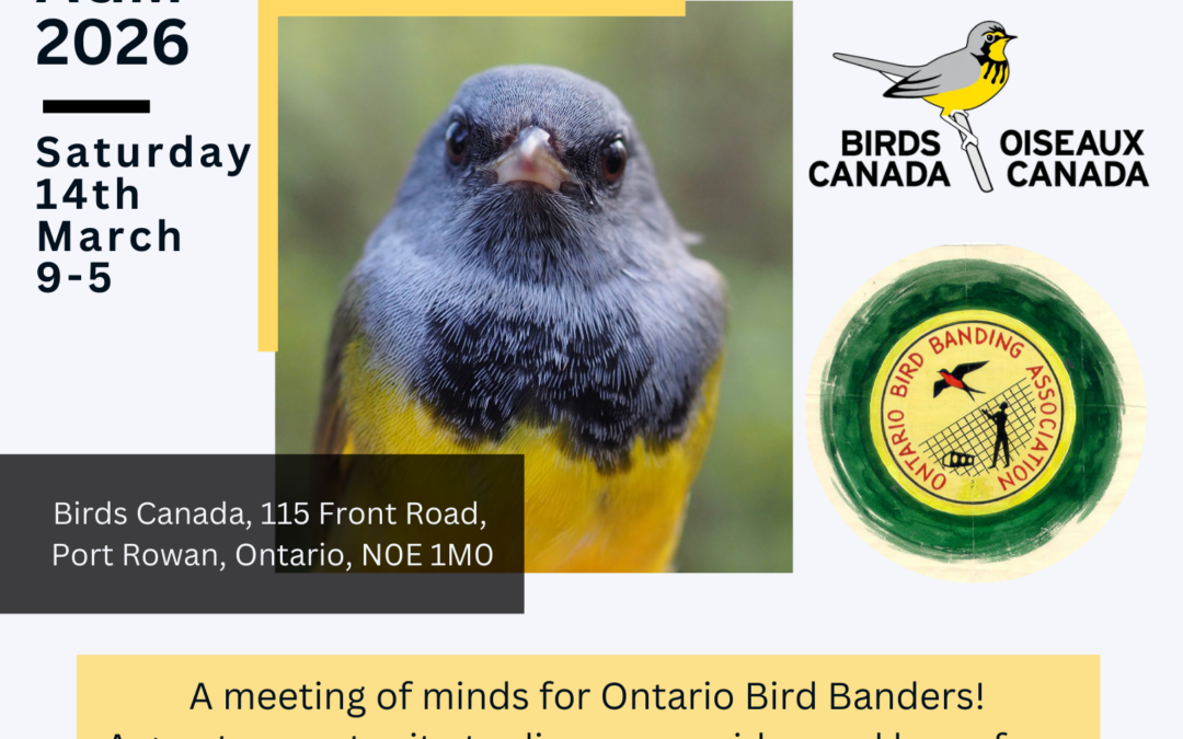 Ontario Bird Banding Association AGM 2026